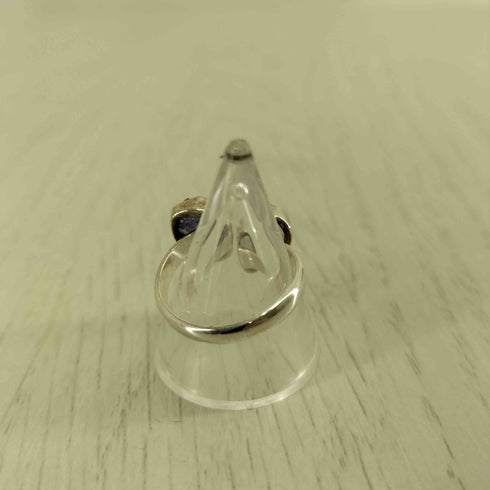 silver925刻印 アクアマリン タンザナイト リング レディース